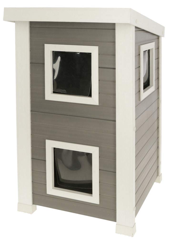Kerbl Pet 81613 ECO-Katzenhaus Emila 49x55x82 cm, 14.5 kg
