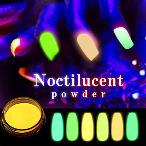 BSTQC fluoreszierendes Puder zum Eintauchen, ultrafein, Neonfarben, bunte Nägel, leuchtende Staubdekorationen – Bild 6