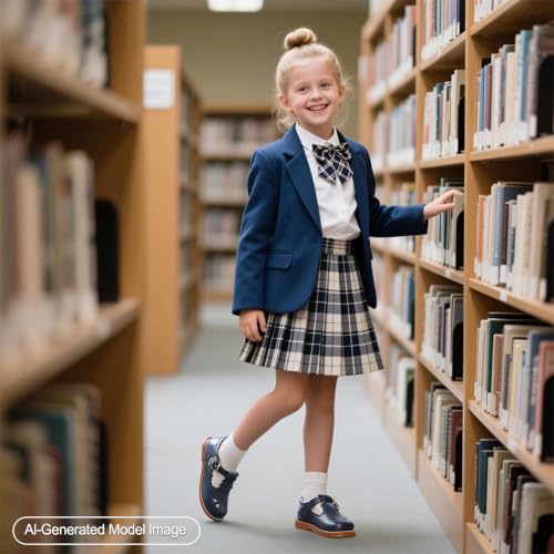 Image of PHIRAMIN Toddler Girl Mary Jane Dress Shoes-Little Girl School Uniform Shoes for Wedding Party