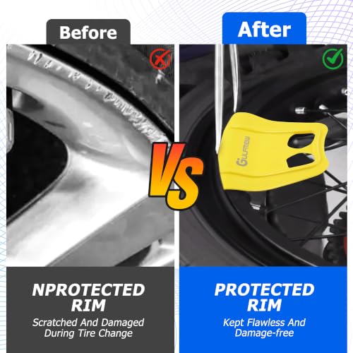 Image of 2 Rim Protectors for Tire Changing, Wheel Rim Guard Kit, Yellow
