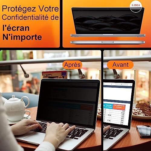 Filtre de confidentialité pour MacBook Pro 13 au bureau
