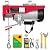 WACTO 880 lbs Electric Hoist, 850W 110V Steel Wire Winch with Wireless Remote Control, 40ft Lifting Height - for Garage Warehouse Factory