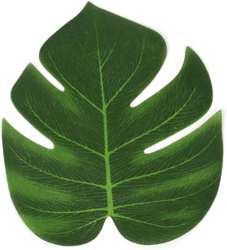 1Set Hawaiian Party Table Skirt Set with Monstera Leaves Hibiscus Flowers Skirt Assorted Umbrella Toppers Fruit Straws for Luau Decoration