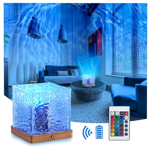 FALCON HIMA Northern Lights Projector, 16 Colors LED Aurora Projector with Remote Control, Rechargea
