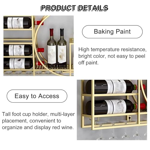Casier à vin mural résistant pour libérer les plans de travail de cuisine - 6