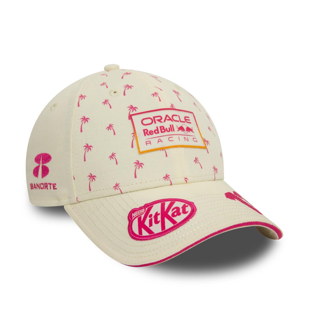 New Era Czech Perez Special Edition GP Miami Red Bull Racing 9Forty Adjustable Cap, White, Talla Única