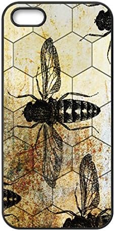 Retro Honeycomb Bee Pattern HD image phone cases for iPhone 5c(HD Hard ABS Material)