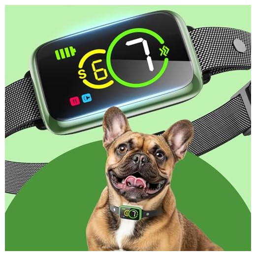 1S Stop Barking Smart Dog Bark Collar, Humane Anti Barking Device with Beep & Vibration, 7 Adjustable Sensitivity, Ultra-Light Bark Collar for Small Medium Large Dogs IP67 Waterproof Indoor Outdoor