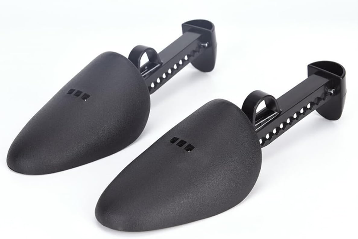 PRETYZOOM Adjustable Plastic Shoe Expander and Stretcher Lightweight Black Shoe Trees 4 Pair Sturdy Extender for Comfortable Wear and Form Maintenance for Men and Women for Boots