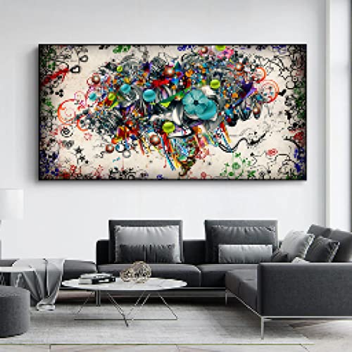 Impression toile art mural 60x120cm pour habiller un grand mur vide de salon