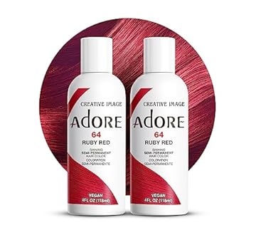 best dark red semi permanent hair dye
