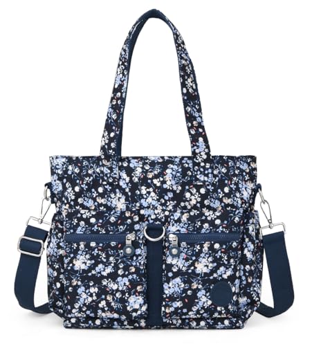 Image of Tote Bag for Women Nylon Purse and Handbags Tote Purse Crossbody Bag Messenger Bag