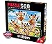 Anatolian Puzzle - Giraffe Selfie - 500 Piece Jigsaw Puzzle #3617, Multicolor