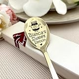 Gravierter Löffel mit Namen aus Edelstahl – Personalisierter Frühstücks- & Dessertlöffel für Müsli, Porridge, Joghurt & Eis – Individuelles Geschenk