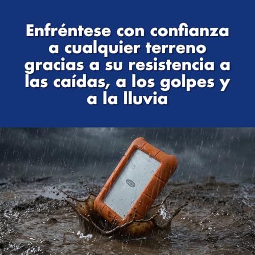 Disco duro externo LaCie Rugged USB-C evita pérdidas de datos por golpes 4