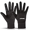COZOME Gants de Course pour Hommes,Gants de Travail pour Smartphone Tactile Antidérapant,Gants de Cyclisme,Randonnée,Conduite,Sport avec Coupe-Vent,Gants Scooter équitation Chauds pour Femmes