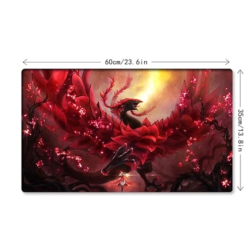New Wvicm Playmat Akiza Izinski Black Rose Dragon Tcg Ccg Trading Card Game Mat No Zones + Free Bag (Zd014-99-No Zones) #TOP5