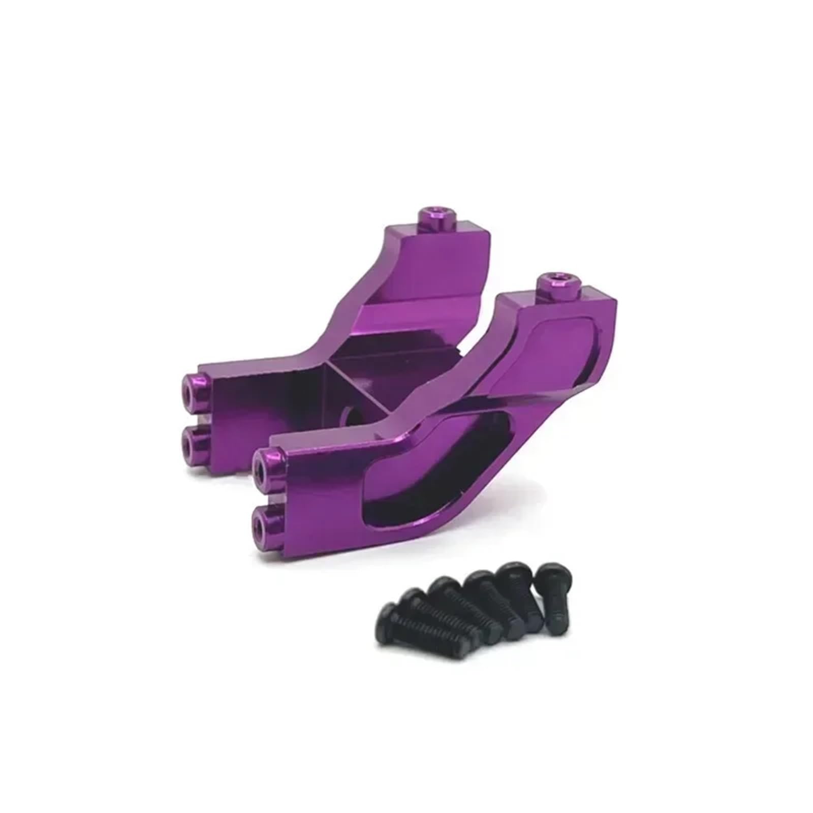Para MJX 14209 14210 1/14 Piezas Metal Para Coche Control Remoto RC Repuesto Y Reparación Pieza Fija Del Alerón Trasero RC Reemplazos Repuestos(PURPLE)