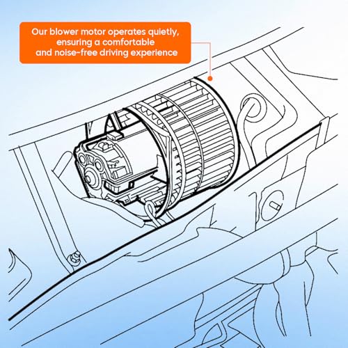 Image of HVAC Blower Motor Assembly with Fan Cage Fit for 2001-2013 Subaru Forester, 2008-2014 Subaru Impreza, Replaces 700206 72240FC010 72223SA030, Air Automotive Replacement