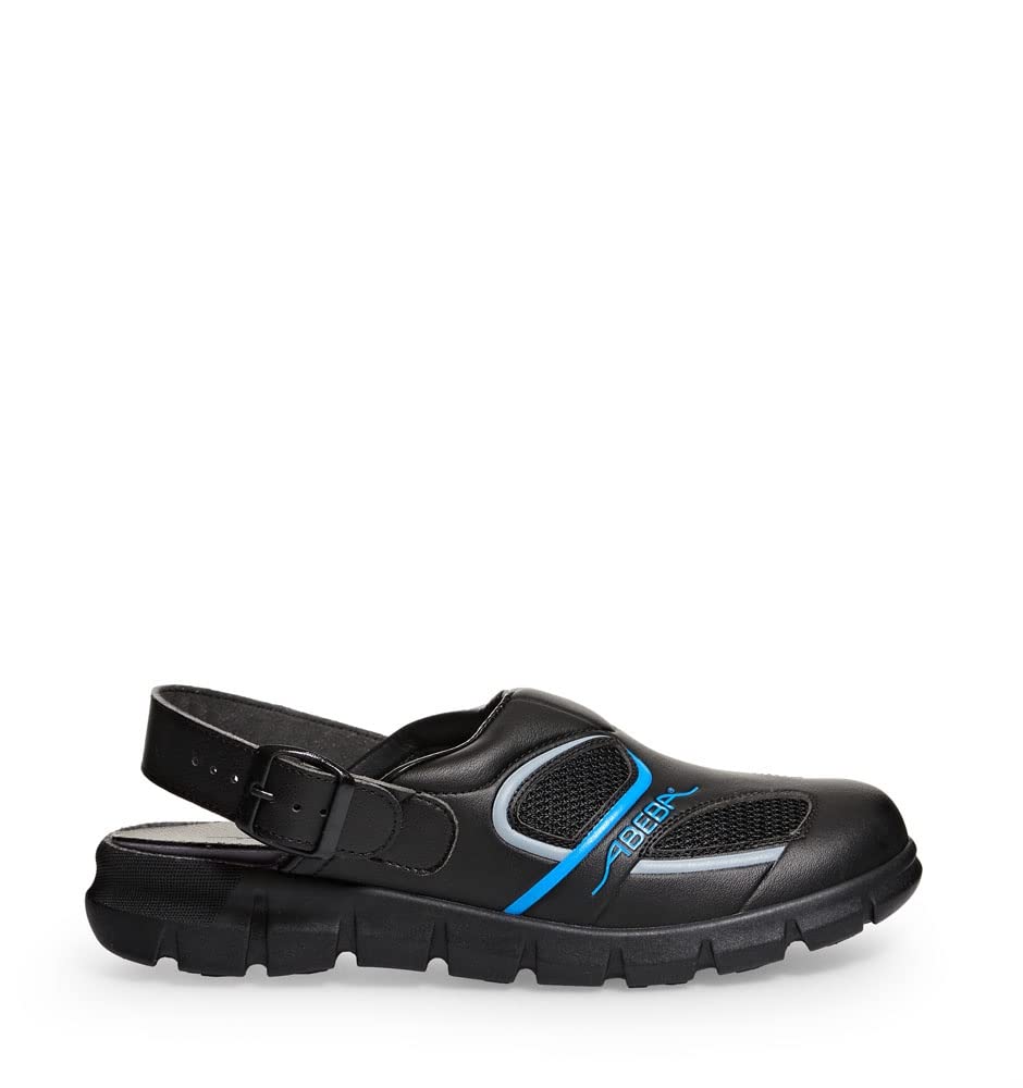 Abeba 37341-47 Size 47 "Dynamic ESD" Occupational Clog Shoe - Black/Blue
