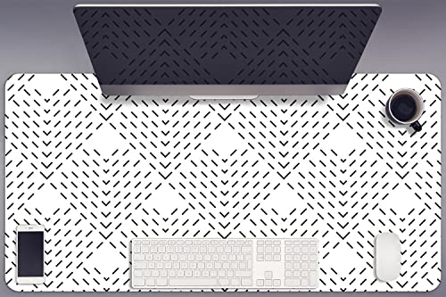 Sous-main de bureau protection vinyle Decormat grand tapis de souris gaming géométrique 90x45
