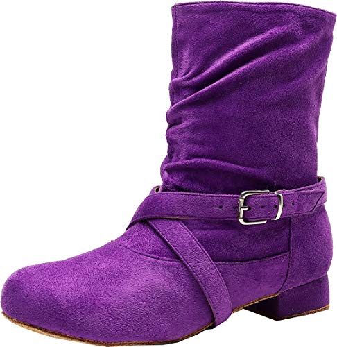 Damer mittvad dans latinska stövlar Taogo Cha-Cha festskor