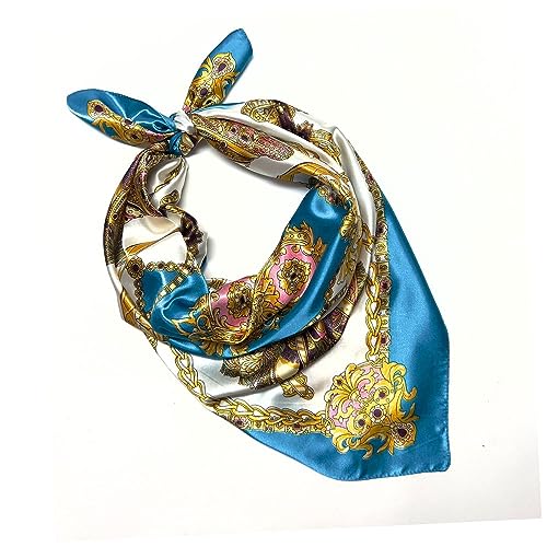 Humble Hilo Women's Fashion Scarf or Bandana Shiny Silk Feel Head or Neck Square Small & Large2