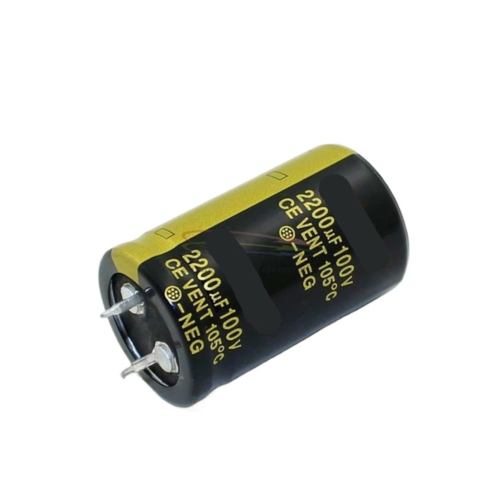 Condensador electrolítico de 100 V y 2200 uf, 25 x 40 mm, 10 unidades