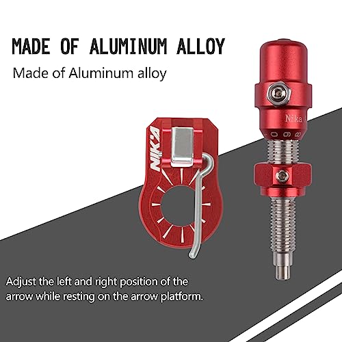 Elong Outdoor Aluminium Archery Cushion Plunger + Magnetic Ambidextrous Arrow Rest Set- Recurve Bows Screw-In Pressure Button Metal Magnetic Rest For Right Or Left Hand With Installation Tool #TOP1