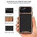 TENDLIN Compatible with iPhone 7 Plus/iPhone 8 Plus Case Wood Grain with Carbon Fiber Texture Design Leather Hybrid Slim Case Compatible with iPhone 7 Plus and iPhone 8 Plus (Carbon & Leather) Black