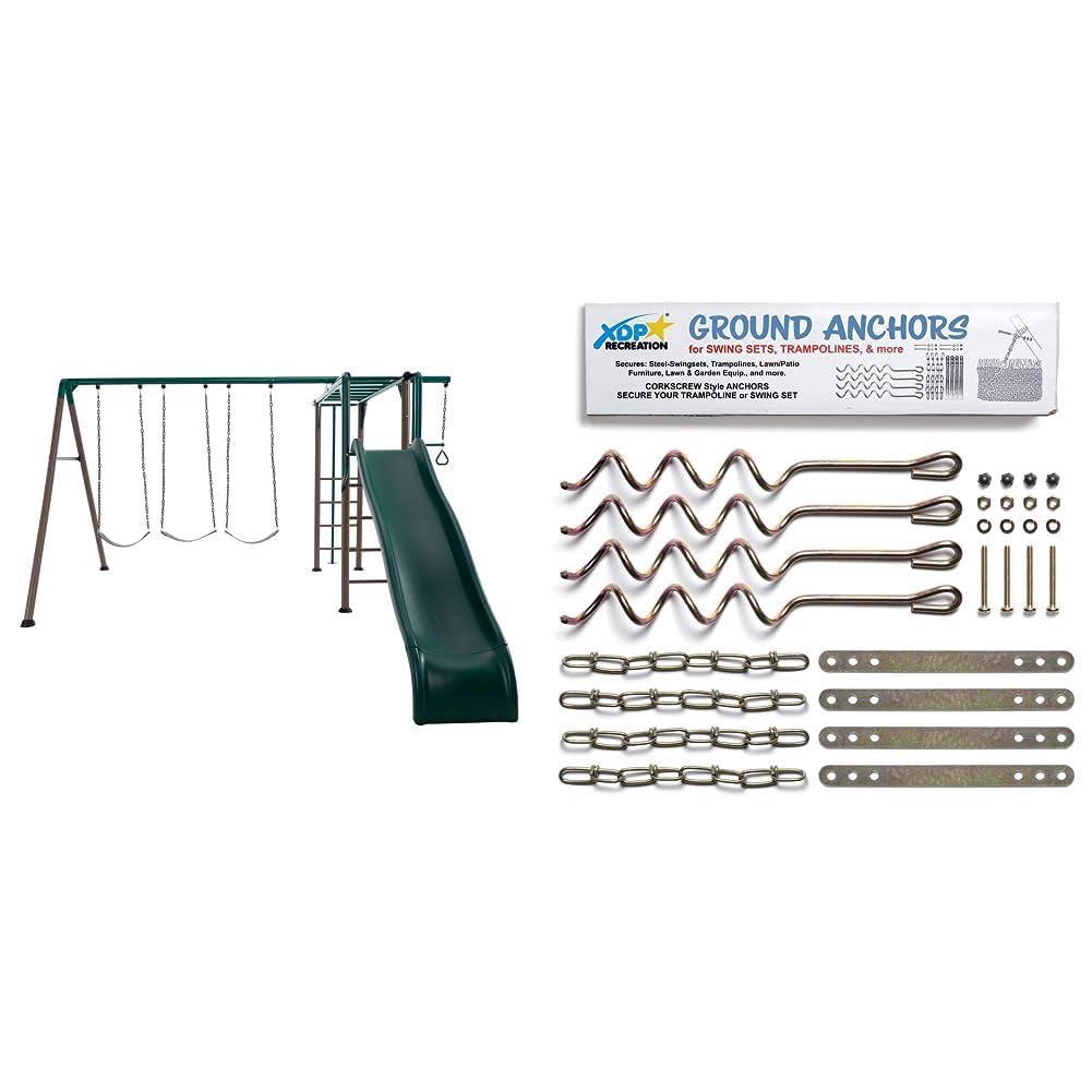 Amazon.com: Lifetime 91028 Monkey Bar Adventure Swing Set