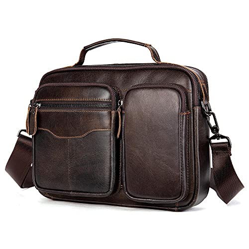Men's shoulder bag leather handbags horns leather tissue bag briefcase