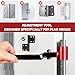 Vdsfand 6 in 1 Door Hinge Adjustment Tool Kit Door Gap Adjustment Tool for Precise Hinge Gap Adjustment Upgraded Hinge Gap Adjusting Wrench for Installation and Repair of Residential and Commercial