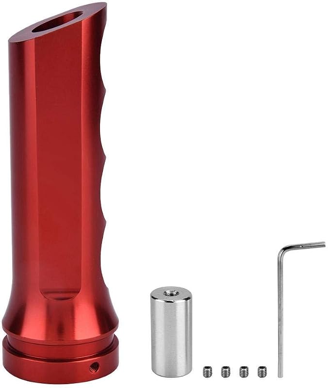 Capa de freio de mão Aramox em alumínio vermelha para veículos manuais – Kit com 1 unidade