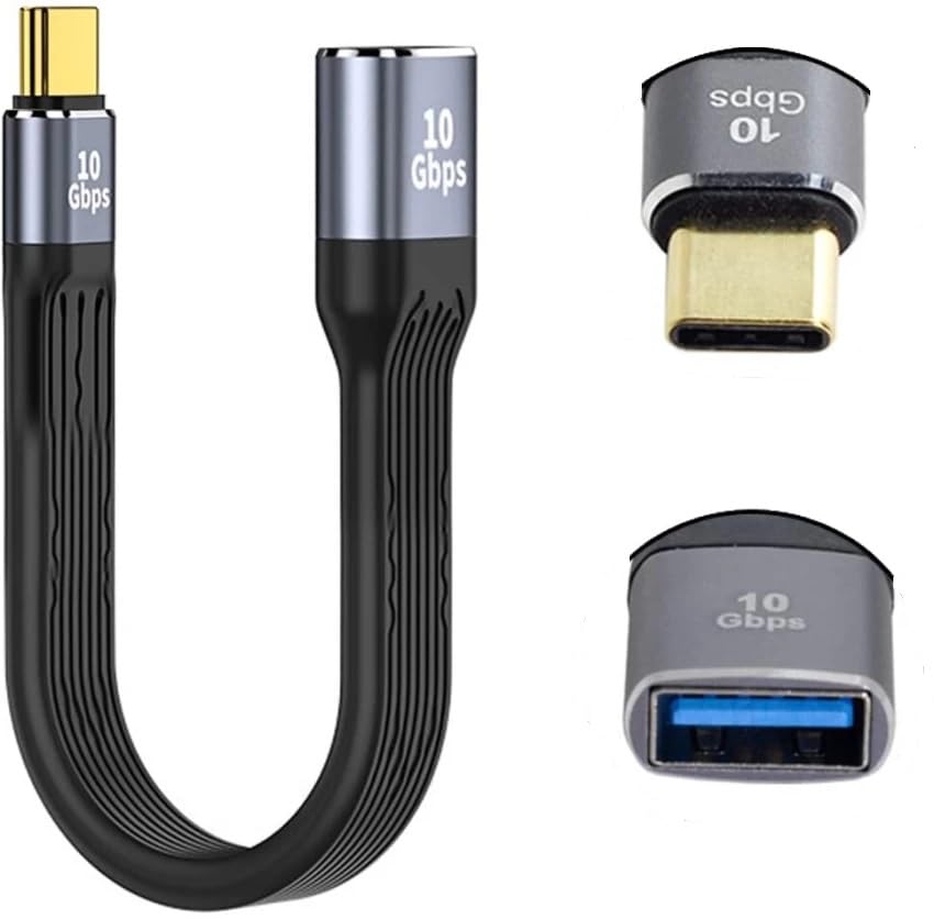 MICROWARE USB 3.1 to USB C Adapter Cable, USB C Male to USB Female Adapter 10Gbps, USB 3.1 Gen 2 Type C to Type A Charger Cable Bedirectional USB C Adapter Cable for PC & Laptop-image-4