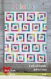 Color Pop Quilt Pattern by Cluck Cluck Sew - 5 Sizes - #180 - Jelly Roll Friendly