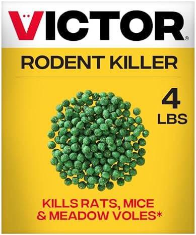 Victor Rodent Killer, 4 lb Fish-Flavored Bait Balls, Mouse Poisoning Bait