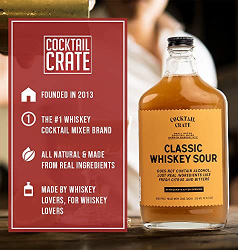 Cocktail Crate Premium Drink Mixer Variety Pack | Award Winning Craft Cocktail Mixers for True Connoisseurs | Premium Cocktail Syrup Creations with Aromatic Bitters, Demerara Sugar | 12oz - 3 pack