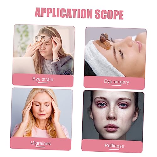 WOONEKY 4 Pcs Máscara de gel de gelo para os olhos olheiras compressas quentes máscaras de gel para