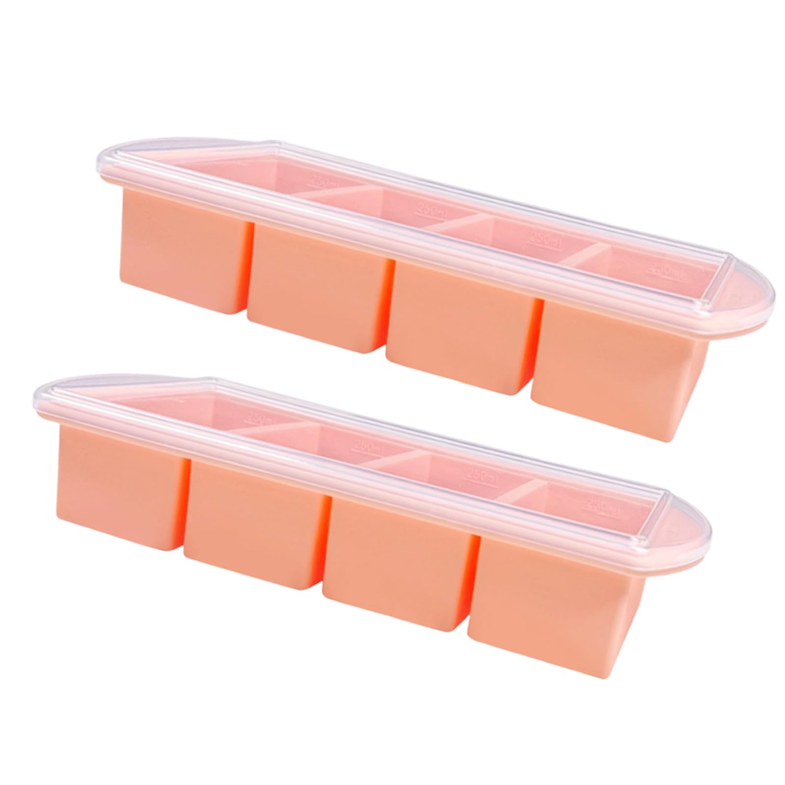 Bac à glaçons en silicone étanche avec cadre métallique et couvercle pour un stockage efficace de la soupe, du bouillon, de la congélation, des glaçons en silicone efficace