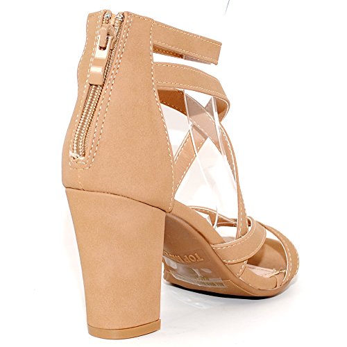 Image of Women's Chunky Heel Ankle Strap Sandals