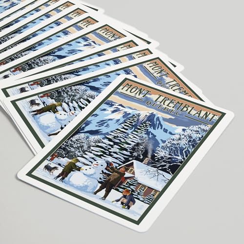 Baraja de 52 cartas tamaño póker Mont Tremblant Canadá miniatura 5