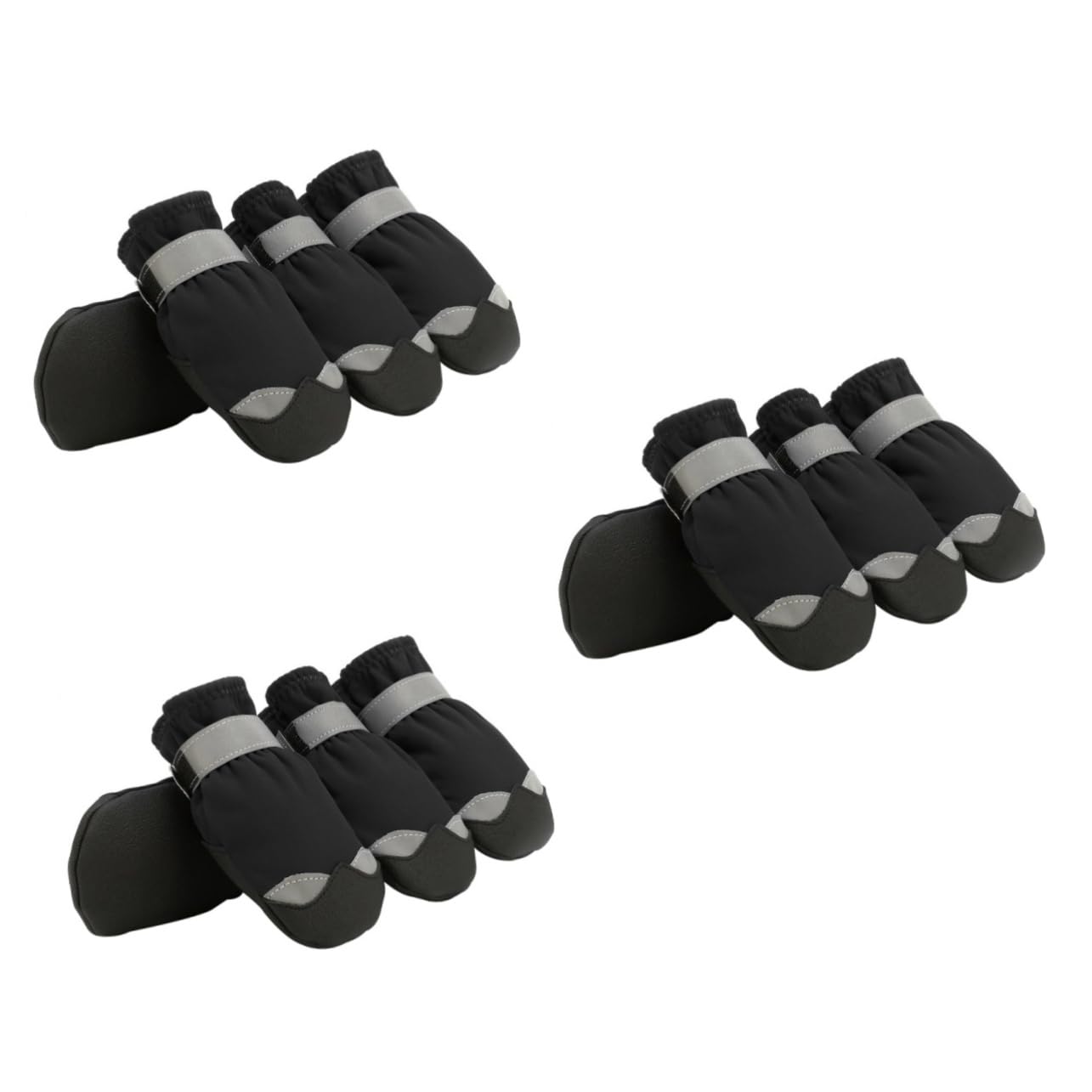 PRETYZOOM 3 Sets Welpen Schnee Stiefel Reflektierende Streifen Hund Outdoor Schuhe Für Sicher