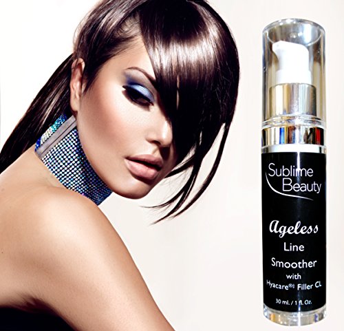 Sublime AGELESS LINE SMOOTHER with Hyacare Filler CL, 1 oz. Topical DERMAL FILLER to Reduce, Relax & Fill Wrinkles. Includes Matrixyl and Argireline. 100% Moneyback Guarantee.