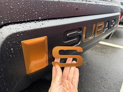 Limitless Parts Rear Bumper Letters Compatible with 2024-2026 Subaru Crosstrek Wilderness Edition 1/16 ABS Plastic with Adhesive- Gold Bronze Color Matched
