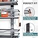 Eastherry Over The Door Pantry Organizer，9-Tier Over The Door Organizer with Adjustable Basket，Metal Hanging Pantry Organizers and Storage for Kitchen, Back of Door Seasoning Rack (Black)