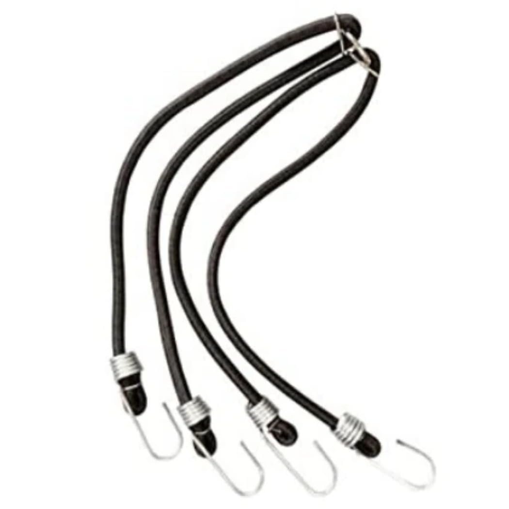 0TO6 Ultra Flexible High Tension Bungee Cord with Stainless Steel Hooks – Heavy-Duty Stretchable Elastic Rope for Luggage, Bike, & Cargo Securing | Universal Utility Strap (Black)-image-33