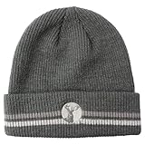 [キャプテンスタッグ] ユニセックス ニットキャップ (リブ編み・ブランドロゴ) [ 270CN02 ] 帽子 DGY