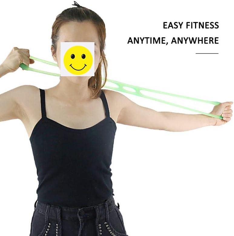 Indoor Home Sport Fitness Yoga 8 Shape Pull Rope Tube Equipment Tool Gym Exercise Suit for Muscle Power