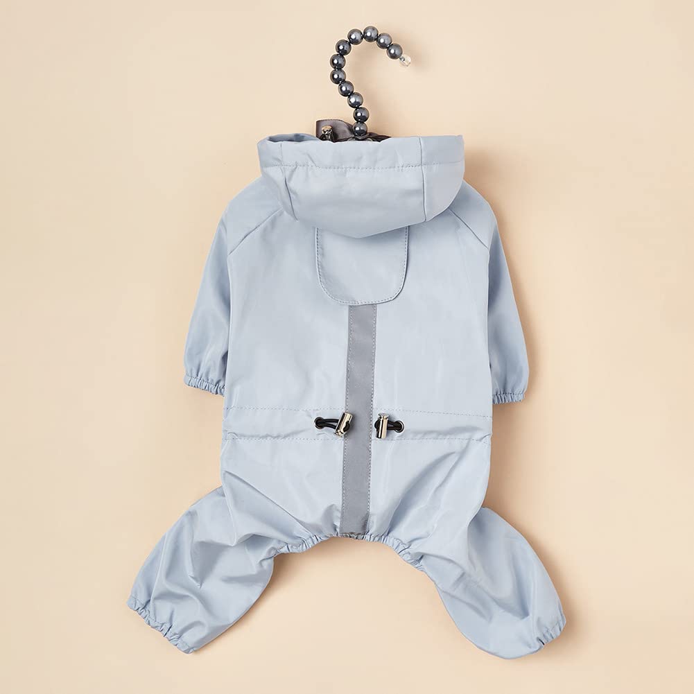Chubasquero para Perros, Ropa Impermeable for Mascotas, Mono, Chaqueta Reflectante for Perros pequeños, Ropa for(Blue,XXL)
